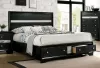 Furniture of America CM7552BK-EK-BED Chrissy - Eastern King Bed - Black