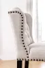 Furniture of America CM3324BK-PCW-2PK Sania - Counter Height Wingback Chair (Set of 2)