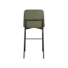 New Classic STH4023-BS-GRN Erik - Bar Chair With Black Metal Frame (Set of 2) - Green