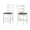 Intercon KA-BS-669W-GWH-K24 Kona - Ladder Stool - Gray / White