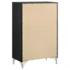 Coaster Fine Furniture 224995 Lucia - 5-Drawer Bedroom Chest Of Drawers - Black