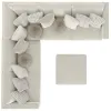 Jackson Furniture Industries 2235/36/31/59/37/12-16 Ritzy - 5 Piece Modular Sectional And 1 Included Cocktail Ottoman - Bone