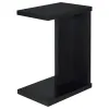 Coaster Fine Furniture 930276 Clower - Engineered Wood C-Shaped Sofa Side Table - Black