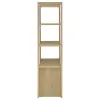 Coaster Fine Furniture 708224 Laurelton - 3-Shelf Media Tower Tall Pier Cabinet - Light Oak