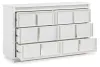 Ashley Furniture B822-31 Chalanna - Dresser - White