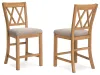 Ashley Furniture D773-124 Havonplane - Upholstered Barstool (Set of 2) - Brown