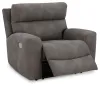 Ashley Furniture 6100313 Next-Gen Durapella - Power Recliner With Adjustable Headrest - Slate