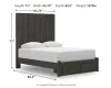 Ashley Furniture PCB3370B4 Ashley Furniture PCB3370B4 Fraluna - Queen Panel Storage Bed - Charcoal