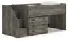 Ashley Furniture B4480B15 Frandern - Twin Loft Bed With Drawer Storage - Gray