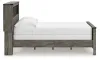 Ashley Furniture B4480B3 Ashley Furniture B4480B3 Frandern - Full Bookcase Panel Bed - Gray