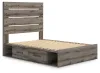 Ashley Furniture PCB2405B17 Ashley Furniture PCB2405B17 Graystorm - Full Panel Bed With Storage - Brown Gray