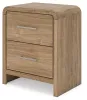 Ashley Furniture PCB1121-92 Gramburg - Two Drawer Night Stand - Warm Natural Brown