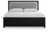 Ashley Furniture PCB1115B8 Ashley Furniture PCB1115B8 Maeling - King Upholstered Panel Bed - Black