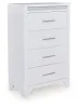 Ashley Furniture PCB392-46 Jarlee - Four Drawer Chest - White