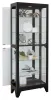 Pulaski Furniture 21218 PFC Curios - Lighted Gallery Style 5 Shelf Curio Cabinet - Onyx Black