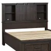 Liberty Furniture 759-BR15B Thornwood Hills - King Bookcase Headboard - Rock Beaten Brown