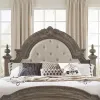 Liberty Furniture 502-BR01HU Carlisle Court - Queen Upholstered Poster Headboard - Medium Brown