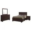 CoasterEveryday 204390KW-S4 Kauffman - California King 4 Piece Bedroom Set - Dark Cocoa