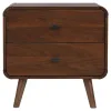 CoasterEssence 205132 Robyn - 2-Drawer Nightstand - Dark Walnut