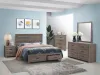 CoasterEveryday 207040KE Brantford - Wood Eastern King Storage Panel Bed - Barrel Oak