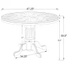 CoasterEssence 100951 Mitchell - Round Dining And Billiard Poker Game Table - Amber