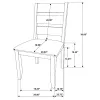 CoasterEveryday 106381-S5 Alston - 5 Piece Rectangular Dining Table Set - Knotty Nutmeg