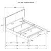 CoasterEveryday 350051KE Boyd - Upholstered Eastern King Panel Bed - Ivory