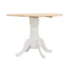 CoasterEveryday 4241 Allison - Round Drop Leaf Extension Dining Table - White