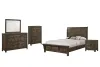 New Classic 00-1334-15C New Classic 00-1334-15C Blue Ridge - 6/6 Eastern King 5 Piece Bedroom Set (Bed & Dresser & Mirror & Nightstand & Chest) - Rustic Gray