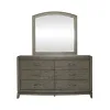Liberty Furniture 805-BR-DM Liberty Furniture 805-BR-DM Avalon - Dresser & Mirror - Burnished Beige