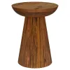 Coaster Fine Furniture 931155 Aureo - Round Solid Wood Accent Side Table - Wild Honey