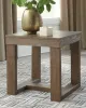 Ashley Furniture T471-2 Cariton - Square End Table - Gray