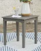 Ashley Furniture P802-702 Visola - Square End Table - Gray