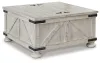 Ashley Furniture T929-20 Carynhurst - Cocktail Table with Storage - Whitewash