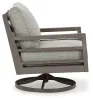 Ashley Furniture P564-821 Hillside Barn - Swivel Lounge W/ Cushion - Gray / Brown