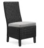 Ashley Furniture P792-601 Beachcroft - Side Chair With Cushion (Set of 2) - Black / Light Gray