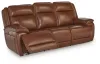 Ashley Furniture U1120415 Healy Pier - Power Reclining Sofa / Adj Headrest - Chocolate