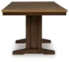 Ashley Furniture PCD651-32 Rylandeen - Rectangular Dining Room Counter Height Extension Table - Light Brown / Dark Brown