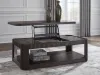 Ashley Furniture T700-9 Ashley Furniture T700-9 Carlibrie - Lift Top Cocktail Table - Warm Brown