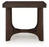 Ashley Furniture T438-3 Ashley Furniture T438-3 Korestone - Rectangular End Table - Dark Brown
