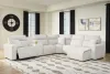Ashley Furniture 65907S6 Ashley Furniture 65907S6 Modmax II - 6-Piece Power Reclining Sectional With RAF Press Back Power Chaise And Console - Stone