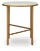 Ashley Furniture T643-6 Ashley Furniture T643-6 Alben - Round End Table - Antique Gold