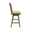 Intercon BS-BS-280W-NAT-K24 Intercon BS-BS-280W-NAT-K24 Wooden Barstool With Slat Back - Natural