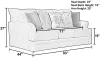 Jackson Furniture Industries 447003-1680/16-2198/28 Zeller - Sofa - Cream