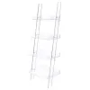 CoasterEssence 801553 Amaturo - 4-Shelf Acrylic Ladder Bookshelf - Clear