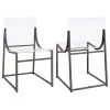 Coaster Fine Furniture 121142 Adino - Acrylic Dining Side Chair (Set of 2) - Black Nickel