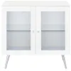 Coaster Fine Furniture 950396 Nieta - 2 Door Engineered Wood Accent Cabinet - White High Gloss
