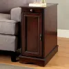 Furniture of America CM-AC171CH Lilith - Side Table With USB - Cherry