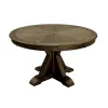 Furniture of America CM3014RT Julia - Round Dining Table - Light Oak / Beige