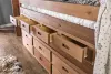 Furniture of America AM-BK601-BED-SLAT Cleo - Twin Captain Bed With Slat Kit - Mahogany